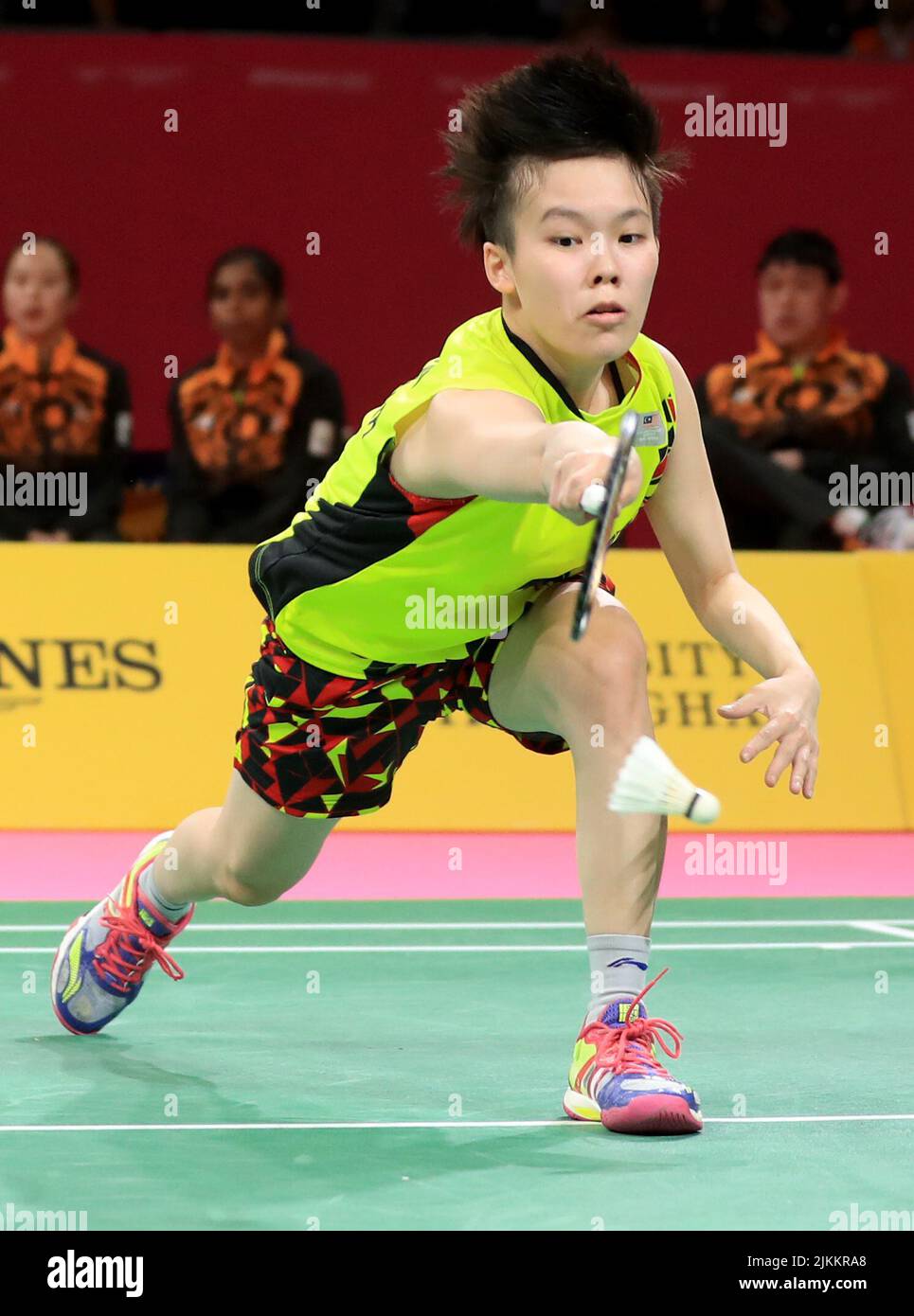 Malaysia’s Tze Yong NG in action during the Team Badminton Gold Medal