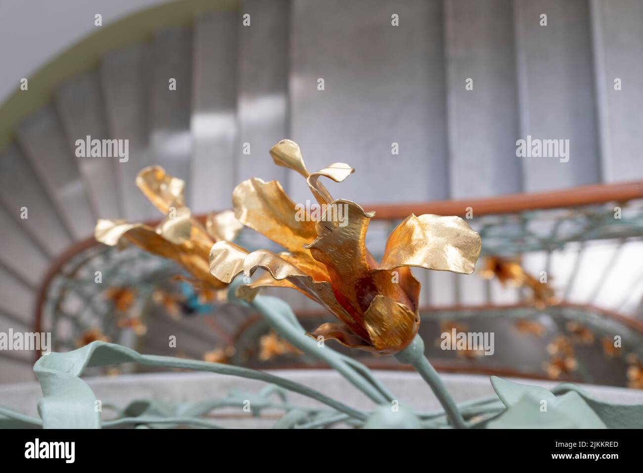 The beautiful wrought iron works that were made after the drawings of ...