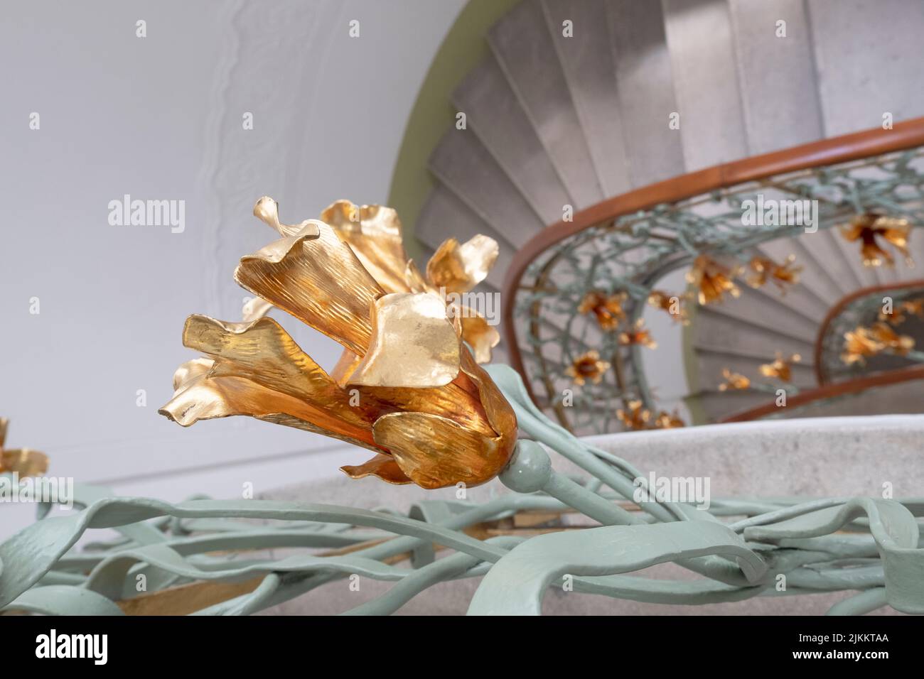 The beautiful wrought iron works that were made after the drawings of ...