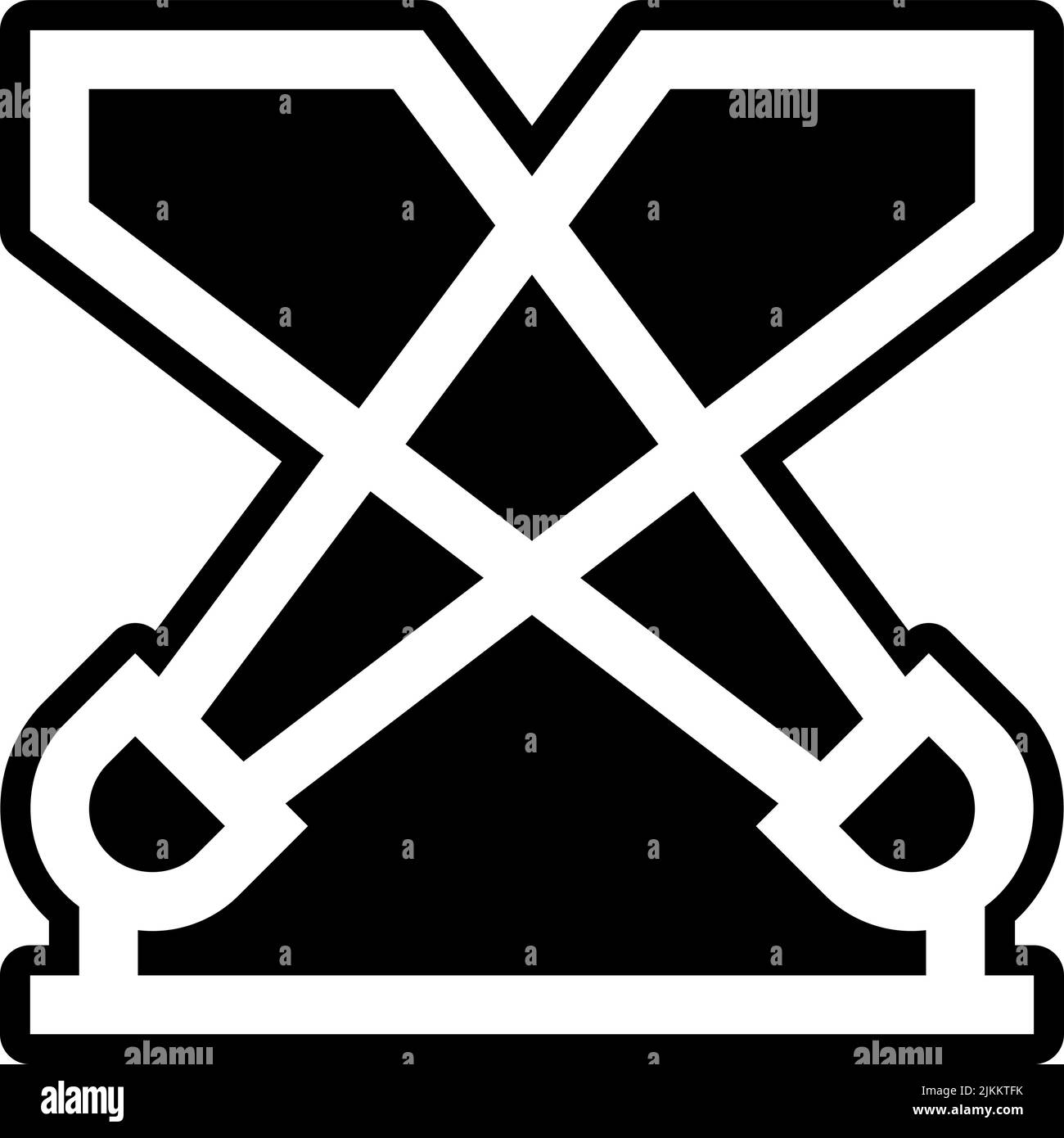 spotlights icon black vector illustration. Stock Vector