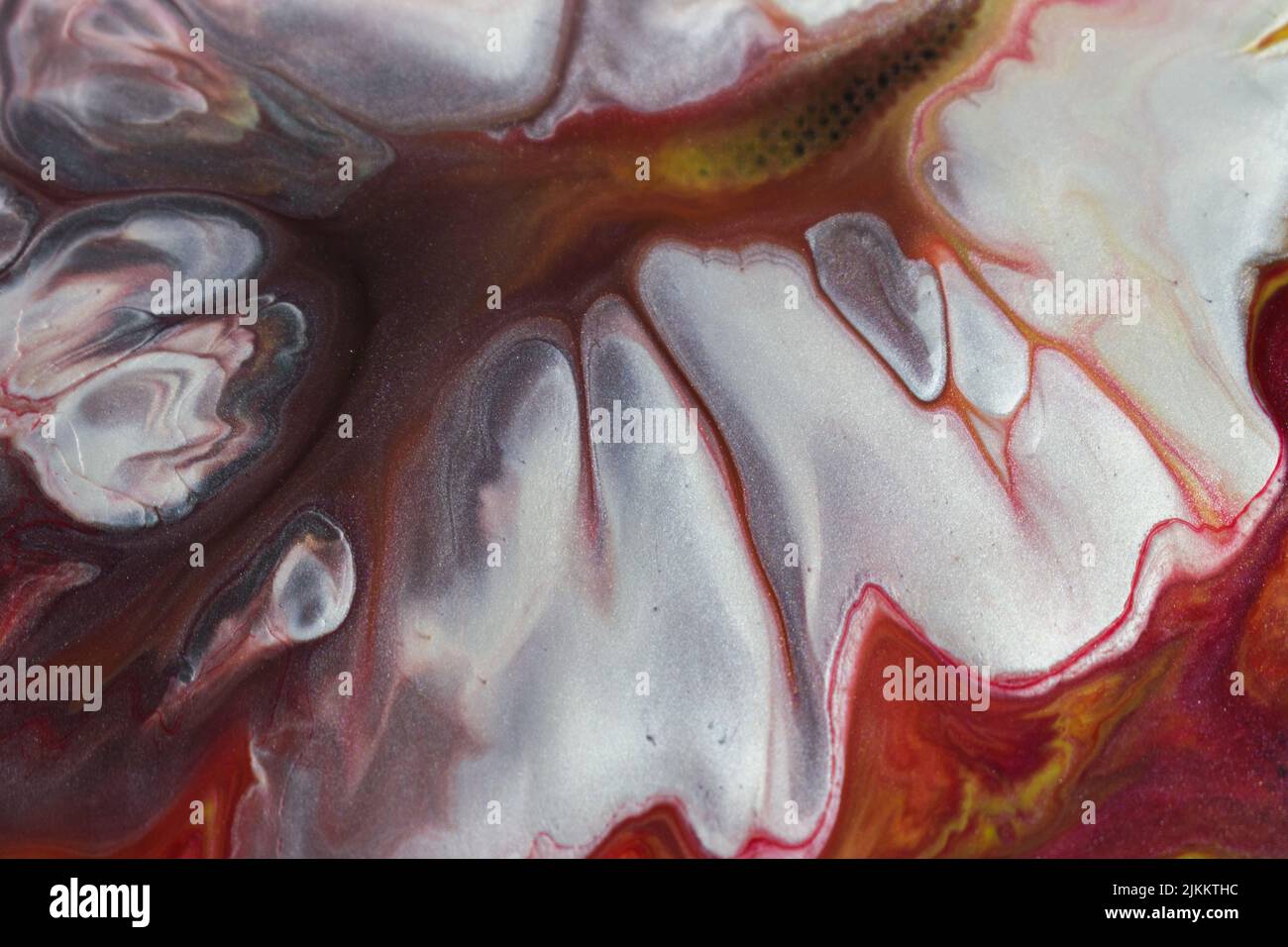 Fluid art red white black hi-res stock photography and images - Alamy