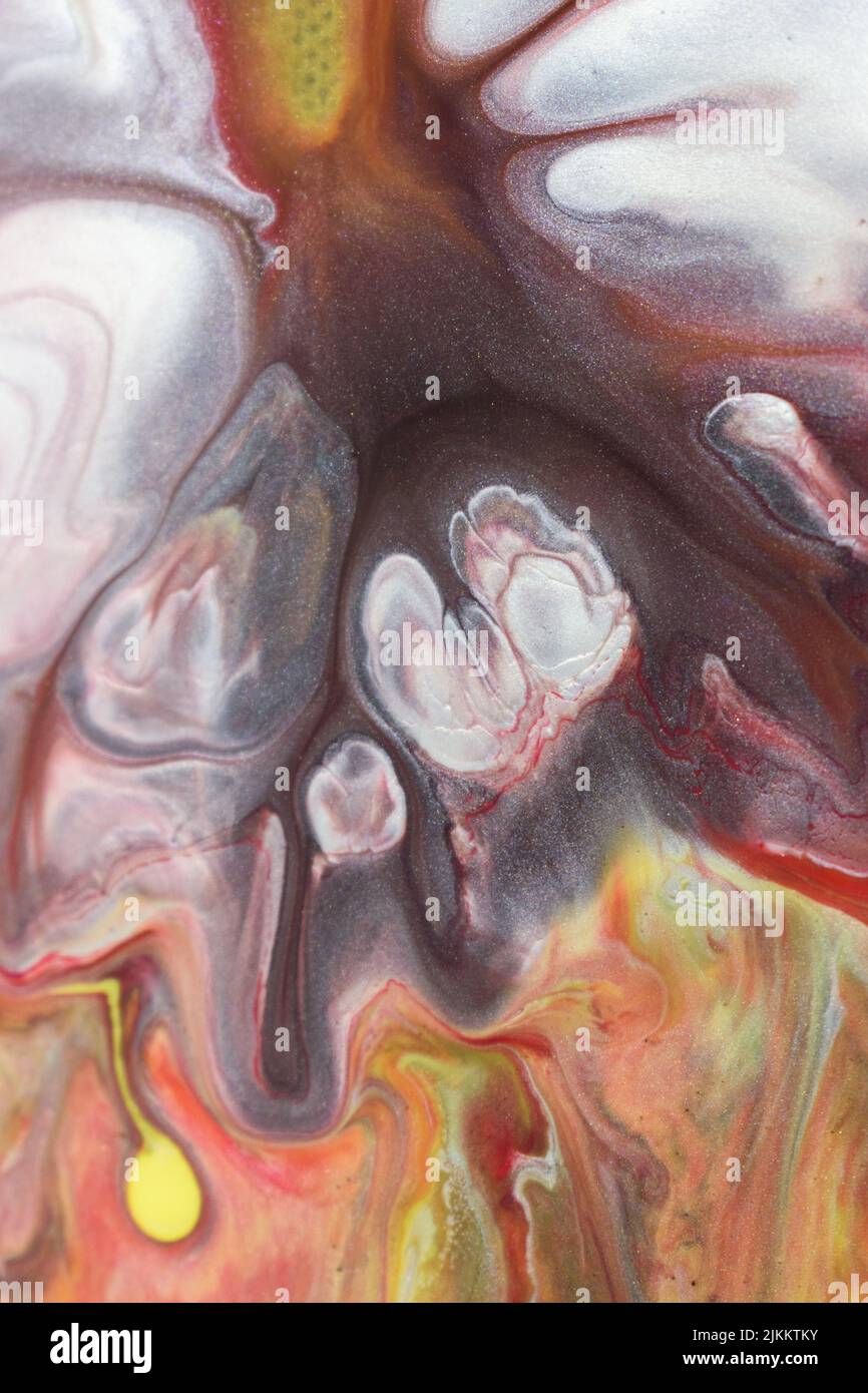 Fluid art red white black hi-res stock photography and images - Alamy