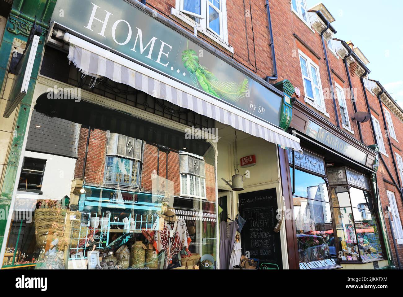 'Home by SP' interiors shop on Charlotte Street in Broadstairs town centre, in Kent, UK Stock Photo