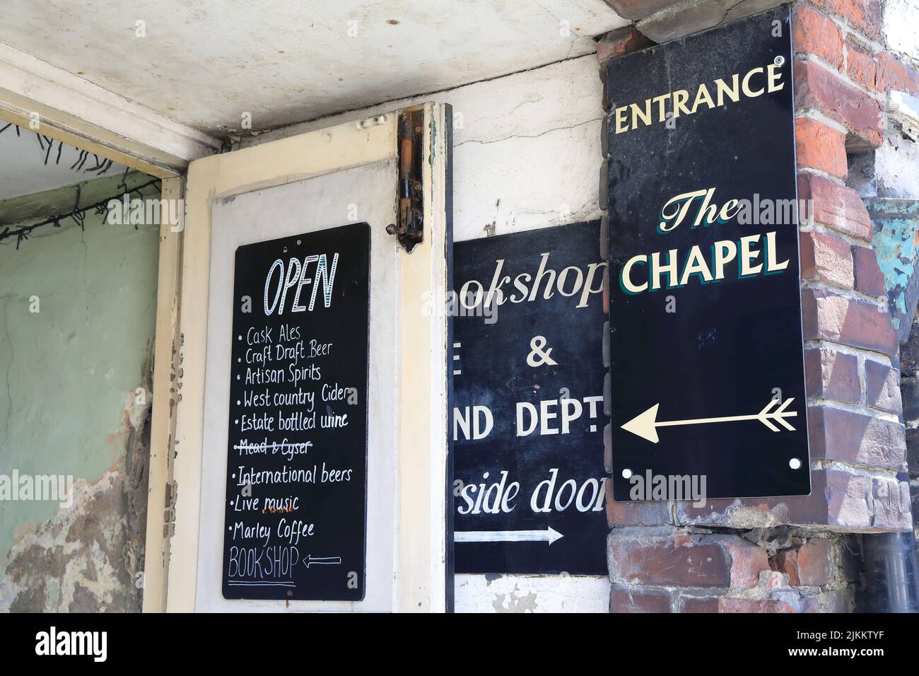 Quirky pub and The Chapel, where the bar is an altar, located