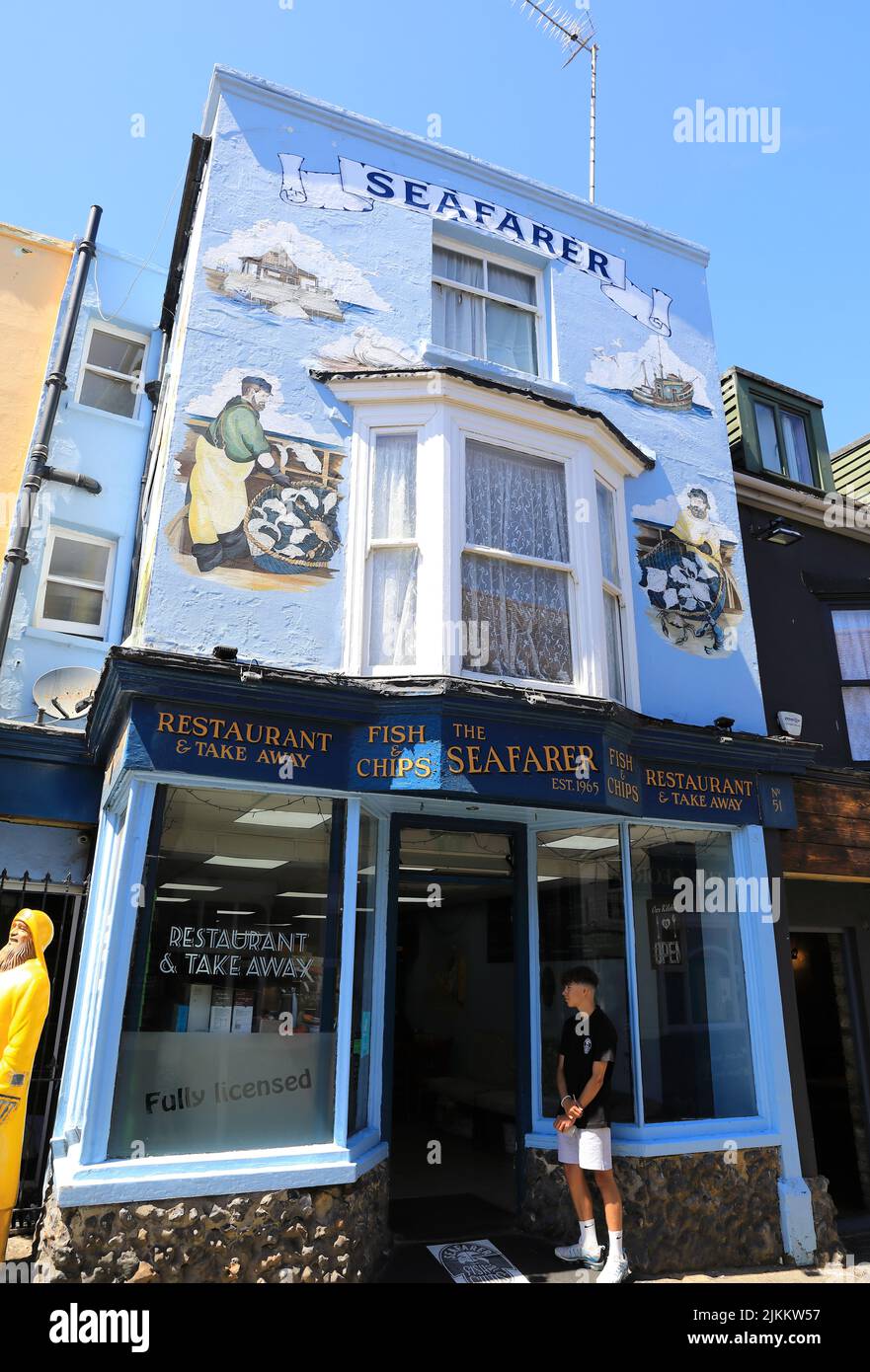 Seafarer fish and chips restaurant and take away, in the pretty old