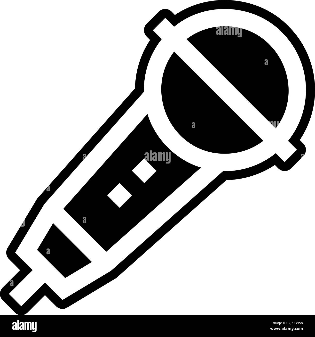 microphone icon black vector illustration Stock Vector Image & Art - Alamy