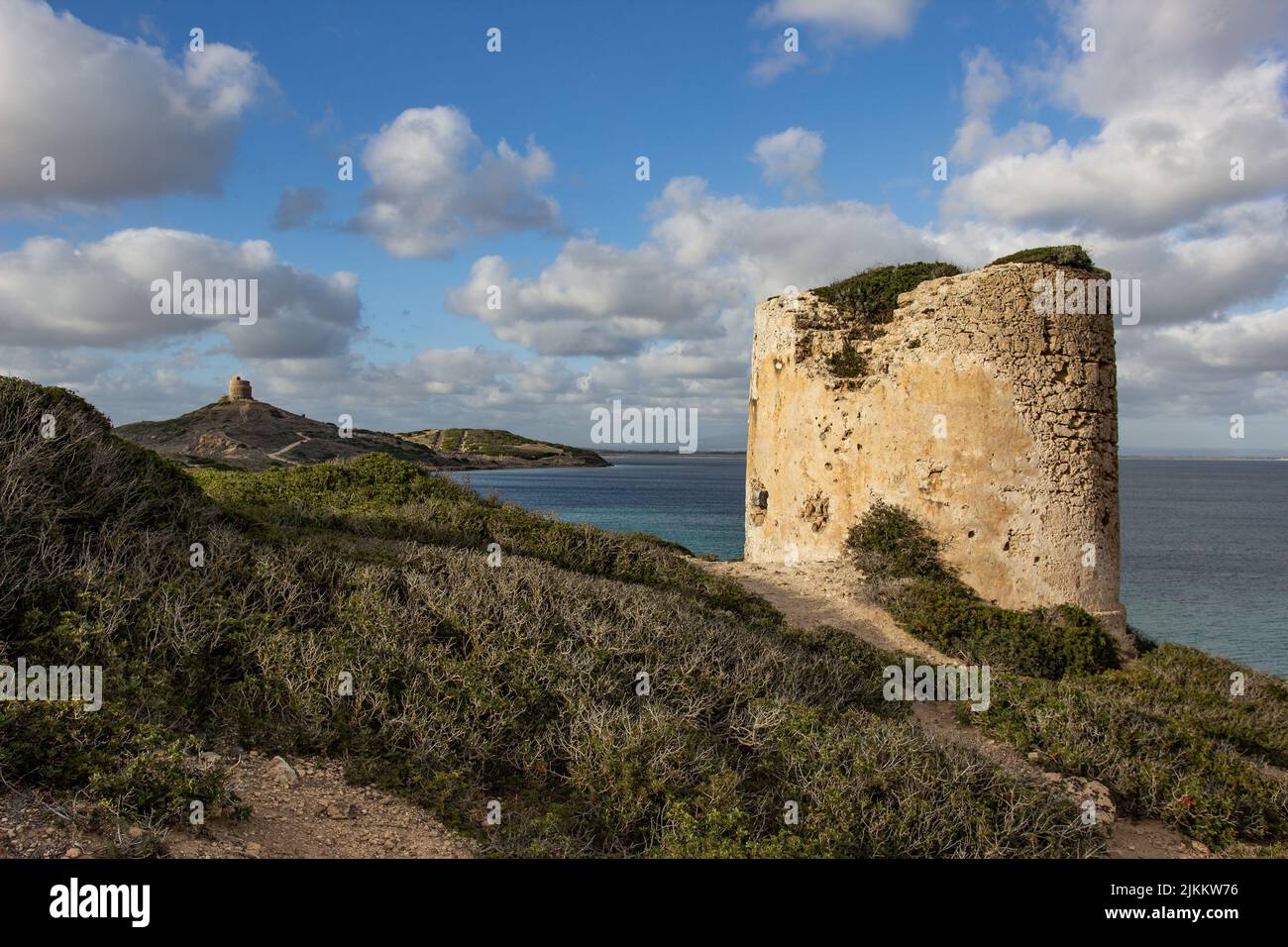 A scenic view of Choban-Kule tower in Crimea, Ukraine Stock Photo