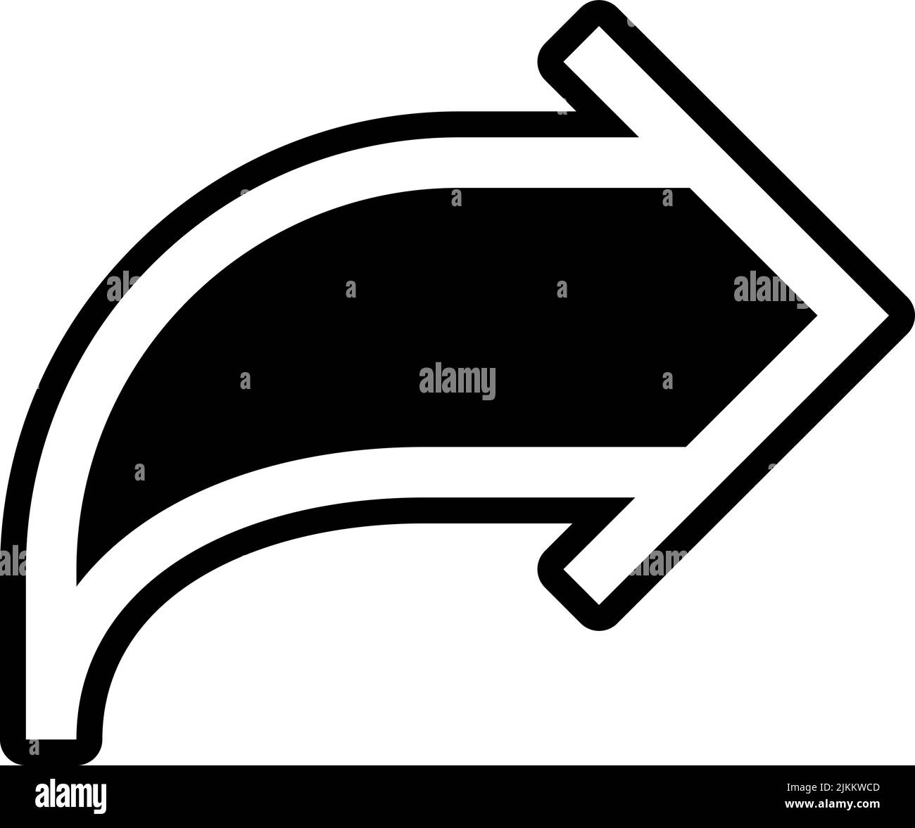 arrow icon black vector illustration Stock Vector Image & Art - Alamy