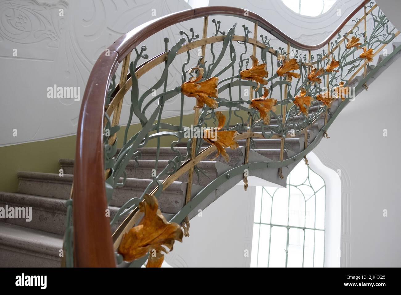 The beautiful wrought iron works that were made after the drawings of ...