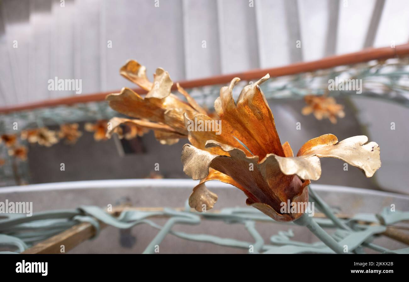 The beautiful wrought iron works that were made after the drawings of ...