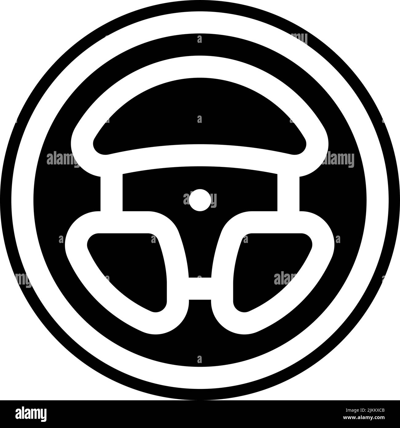 steering wheel icon black vector illustration Stock Vector Image & Art