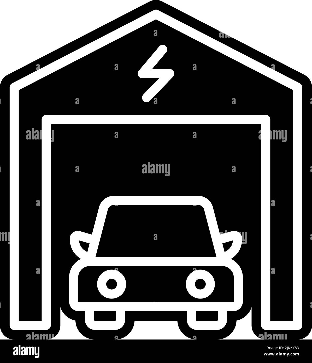 power station icon black vector illustration Stock Vector Image & Art ...