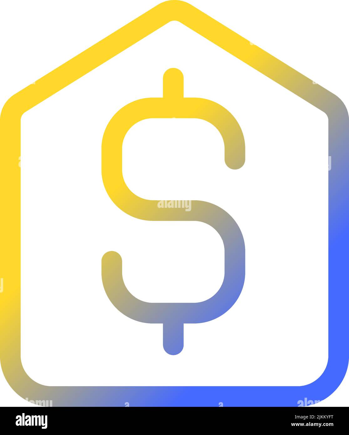 Price tag pixel perfect gradient linear ui icon Stock Vector