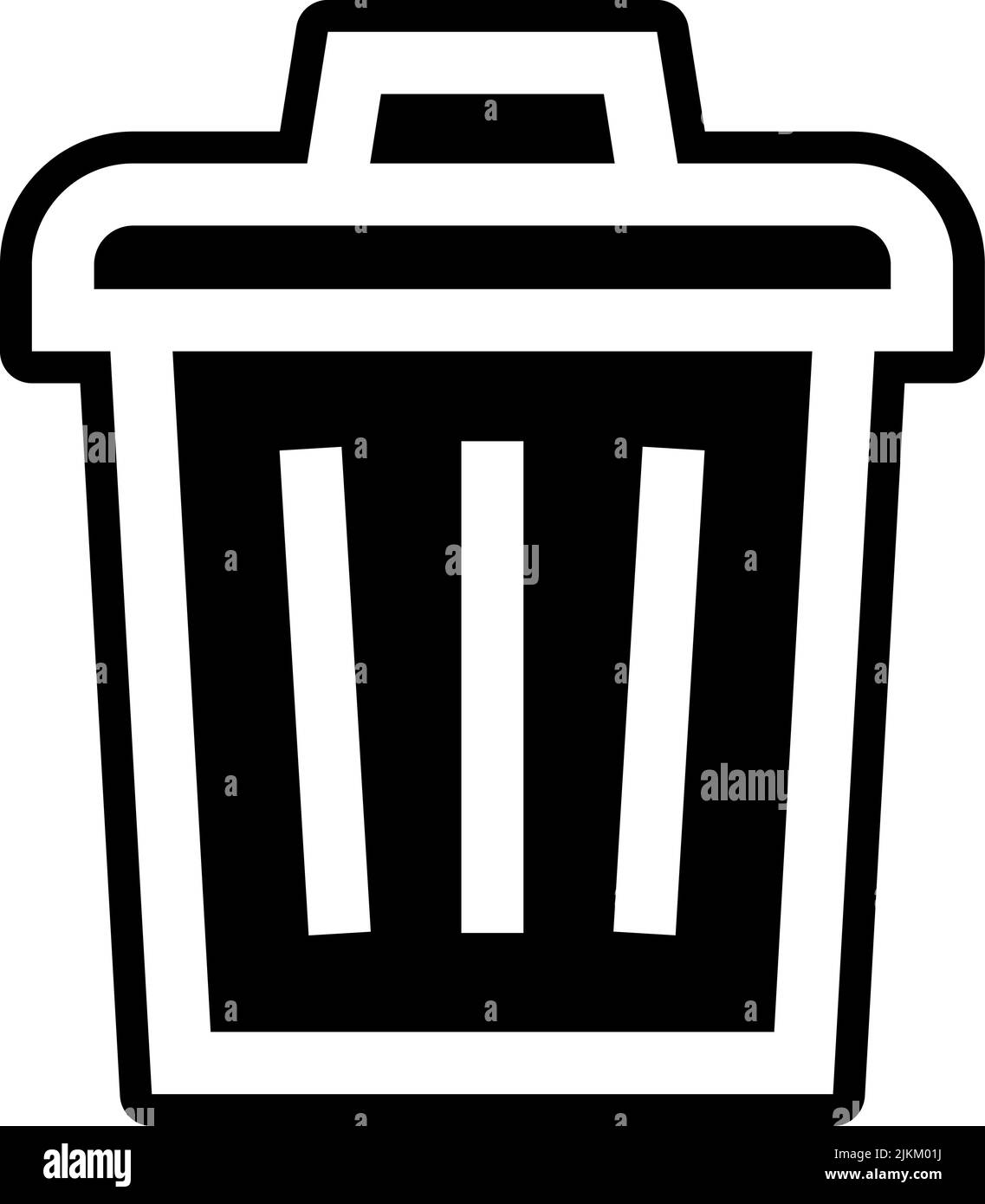 trash can icon black vector illustration Stock Vector Image & Art Alamy