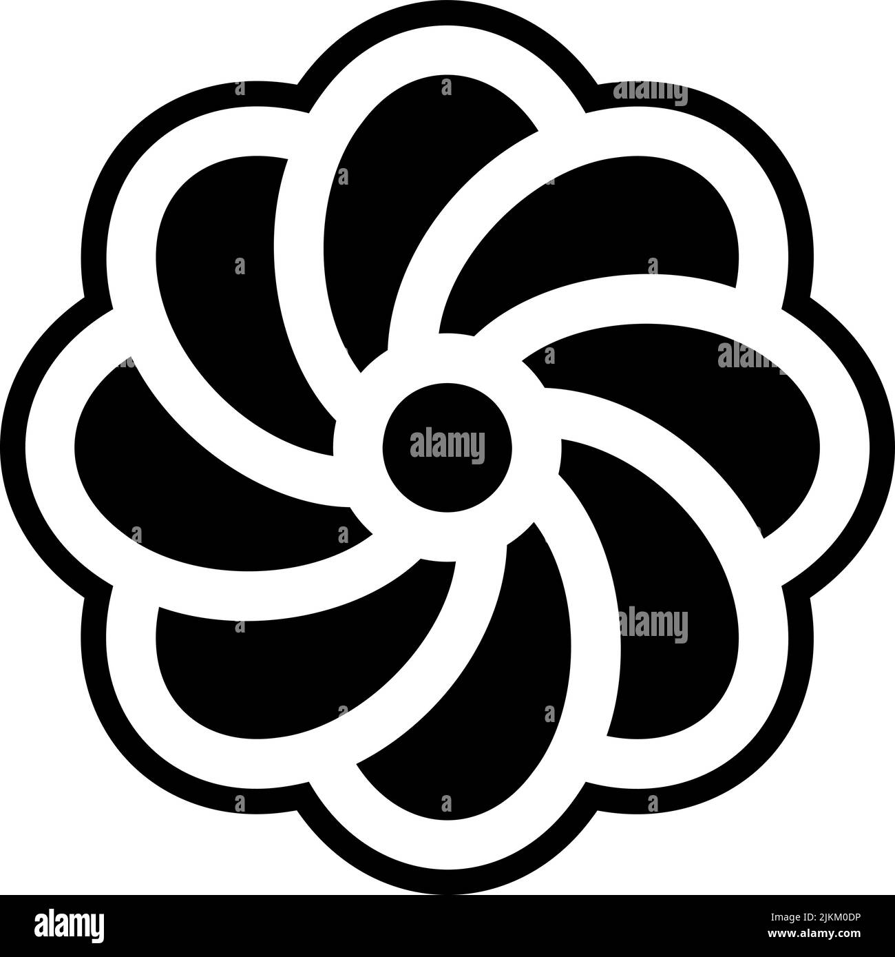 flower icon black vector illustration Stock Vector Image & Art - Alamy