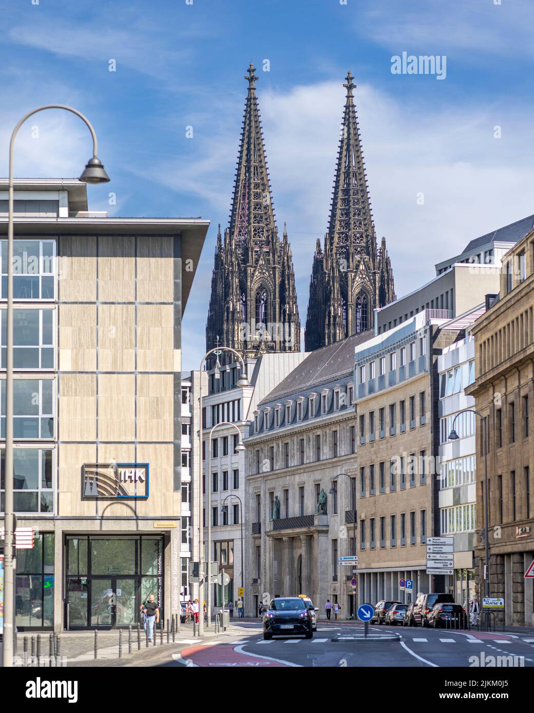 Cologne Cathedral in a bright summer sunlight Stock Photo