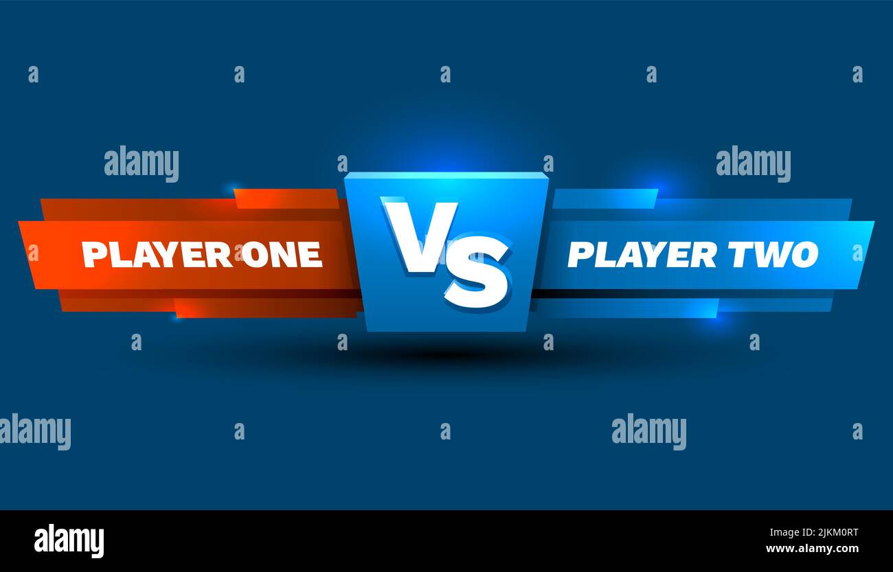 Versus game cover, banner sport vs, team concept. Vector illustration background Stock Vector