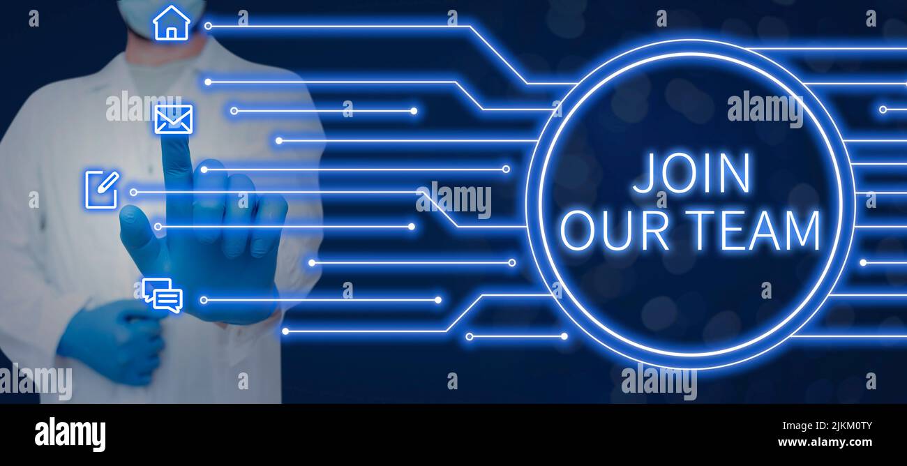 Writing displaying text Join Our Team. Word Written on Allied Associate ...