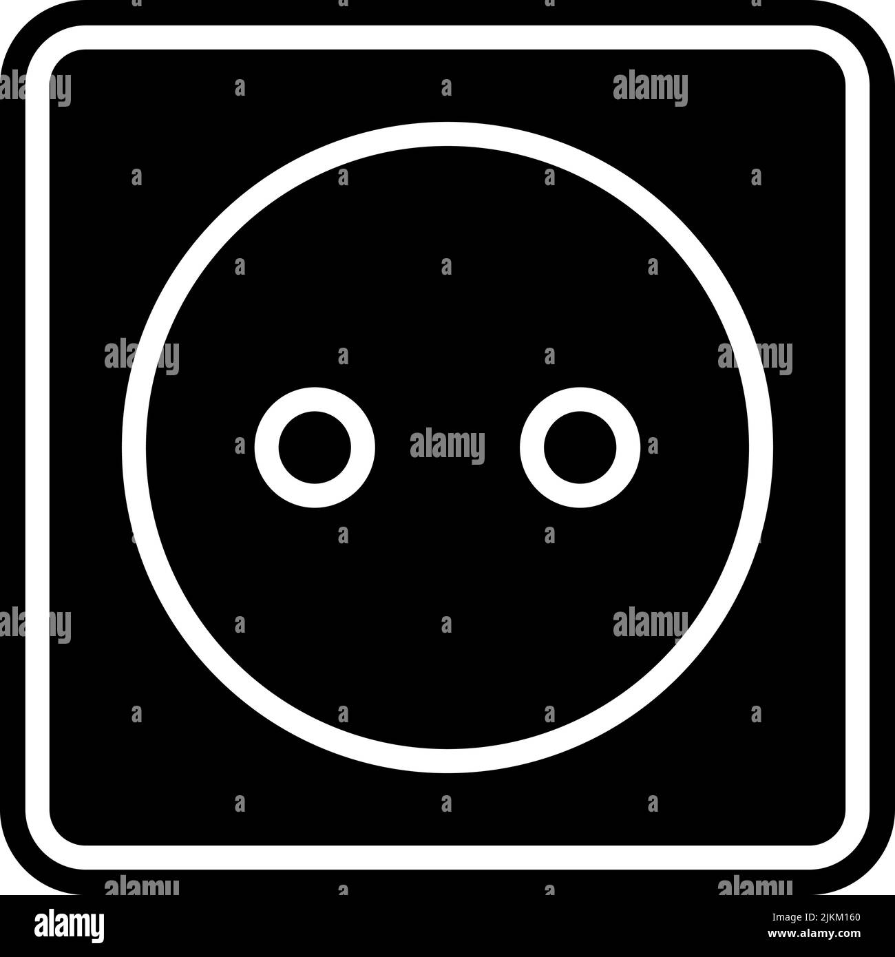 socket icon black vector illustration. Stock Vector