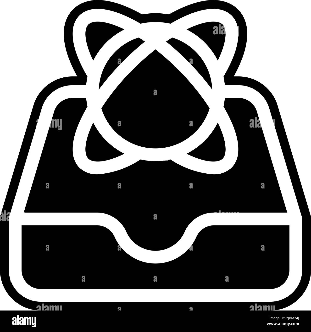 backup file icon black vector illustration. Stock Vector