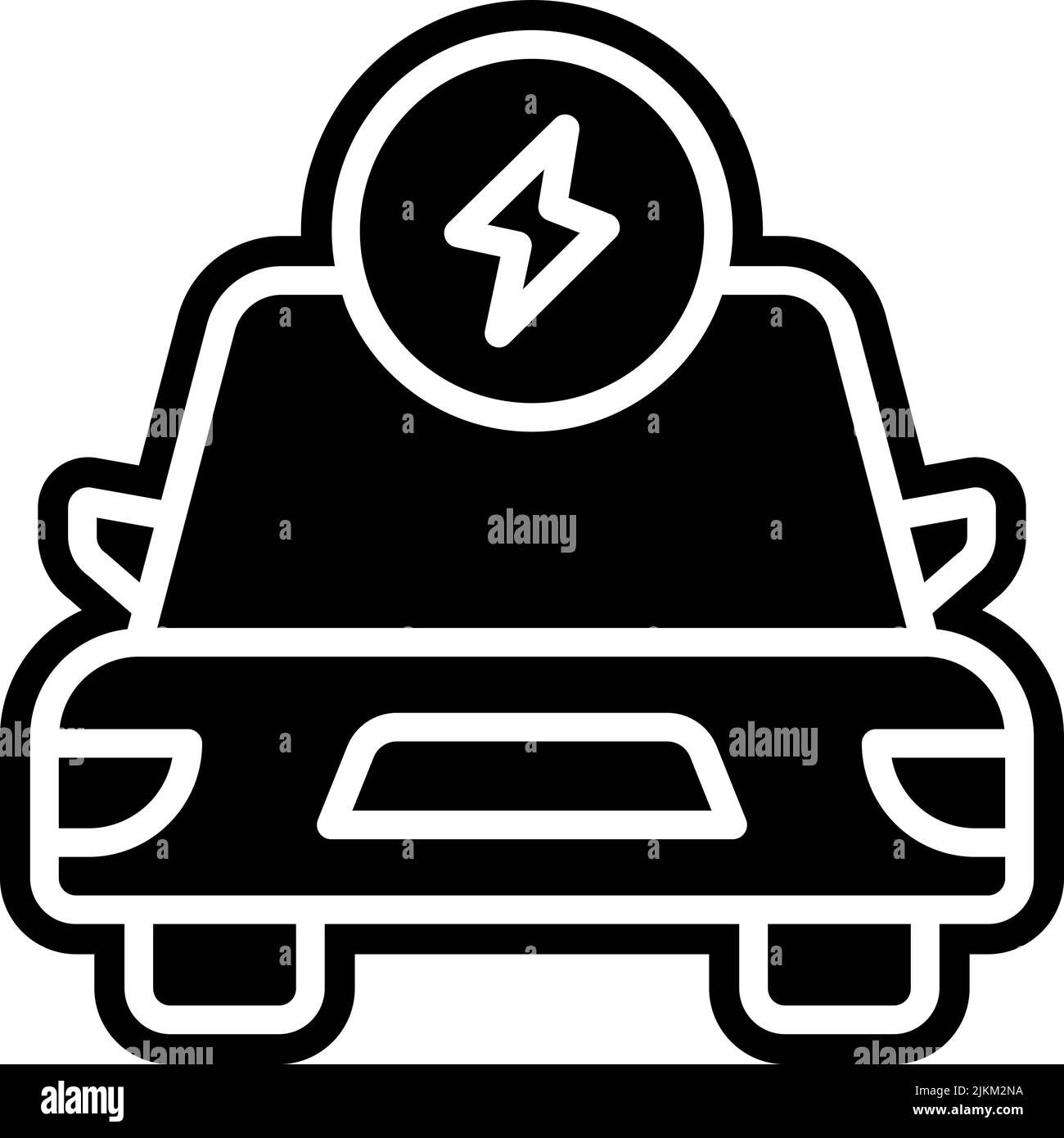 electric car icon black vector illustration Stock Vector Image & Art