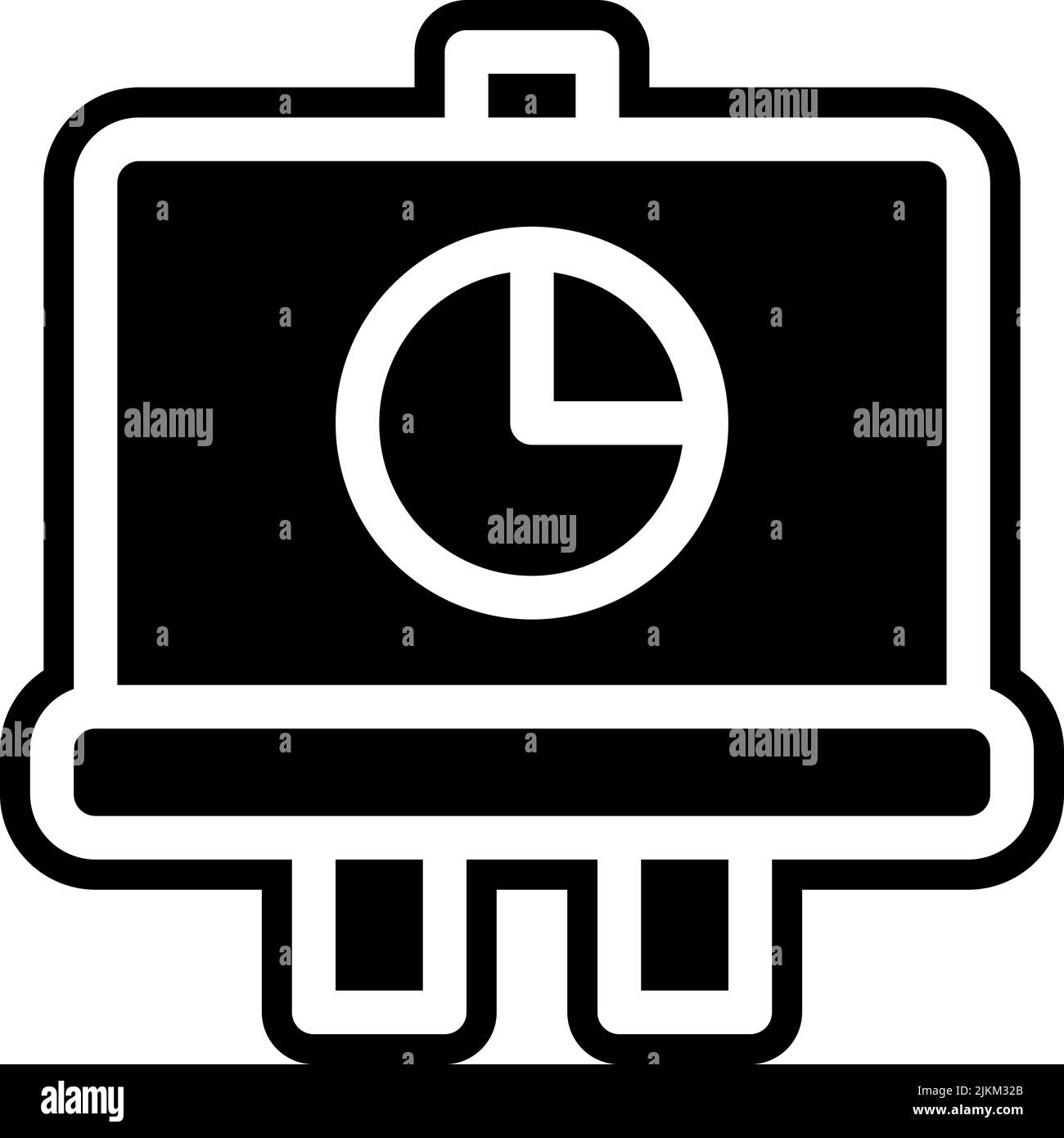 pie chart icon black vector illustration Stock Vector Image & Art - Alamy
