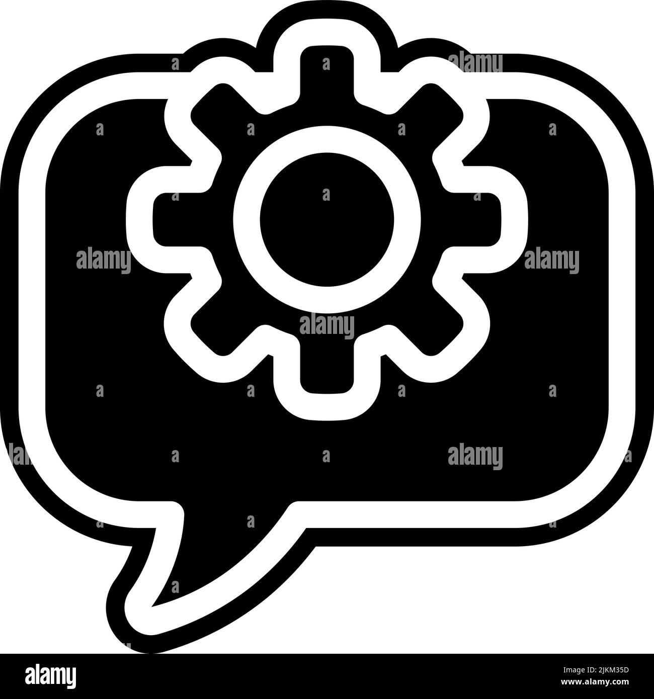 gear icon black vector illustration Stock Vector Image & Art - Alamy