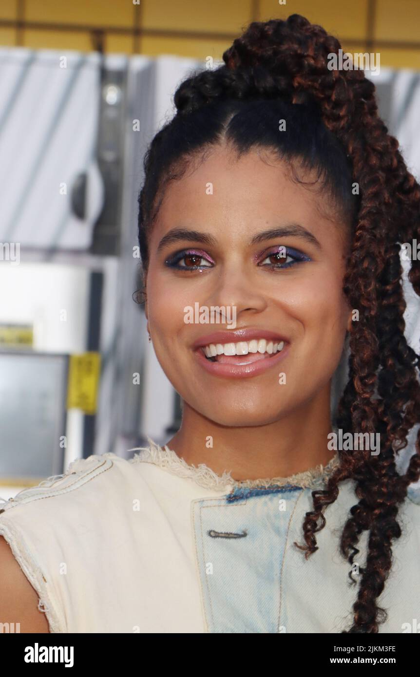 Zazie Beetz  08/01/2022 The Los Angeles Premiere of Bullet Train at the Regency Village Theatre and Regency Bruin Theatre in Los Angeles, CA Photo by Izumi Hasegawa / HollywoodNewsWire.net Stock Photo