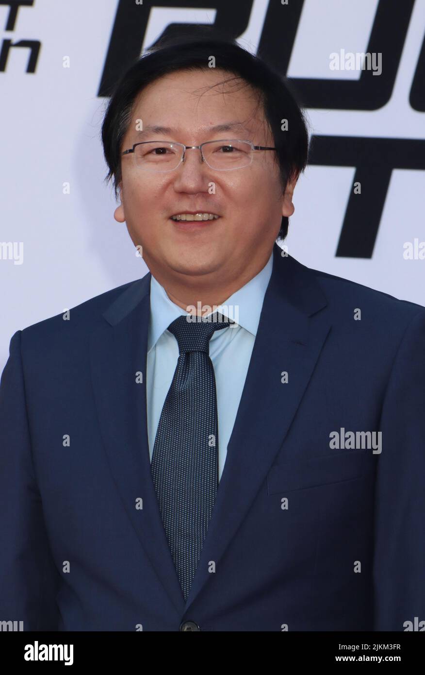 Masi Oka  08/01/2022 The Los Angeles Premiere of Bullet Train at the Regency Village Theatre and Regency Bruin Theatre in Los Angeles, CA Photo by Izumi Hasegawa / HollywoodNewsWire.net Stock Photo