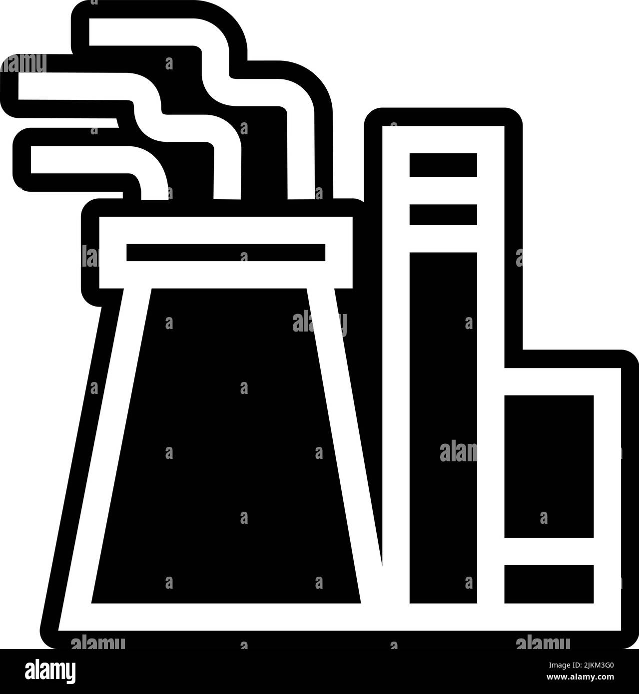 factory icon black vector illustration Stock Vector Image & Art - Alamy