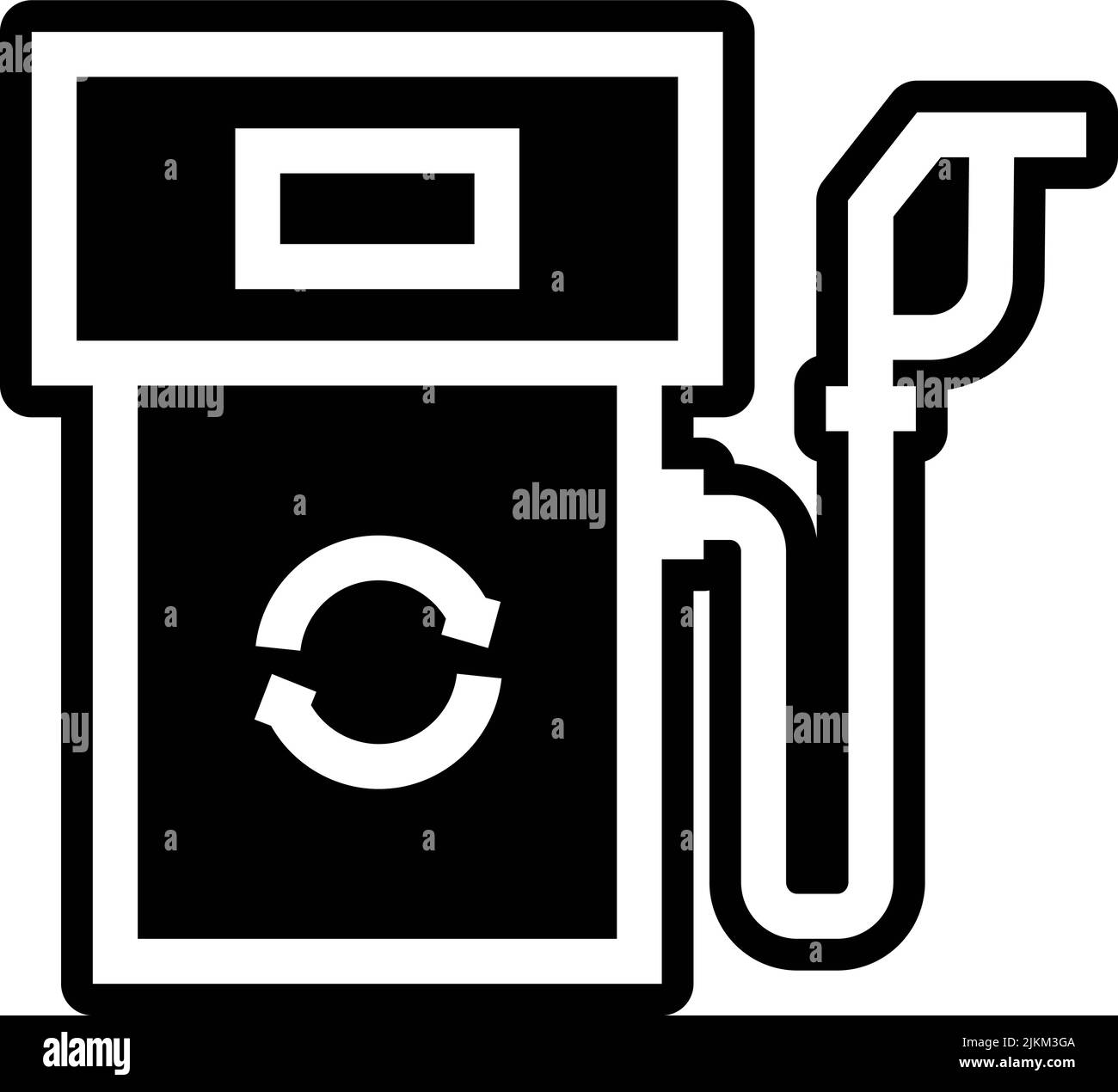 fuel station icon black vector illustration Stock Vector Image & Art