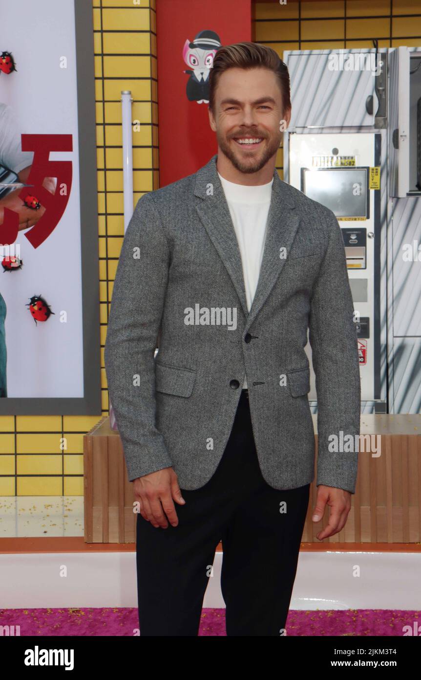 Los Angeles, USA. 02nd Aug, 2022. Derek Hough 08/01/2022 The Los Angeles Premiere of Bullet Train at the Regency Village Theatre and Regency Bruin Theatre in Los Angeles, CA Photo by Izumi Hasegawa/HollywoodNewsWire.net Credit: Hollywood News Wire Inc./Alamy Live News Stock Photo