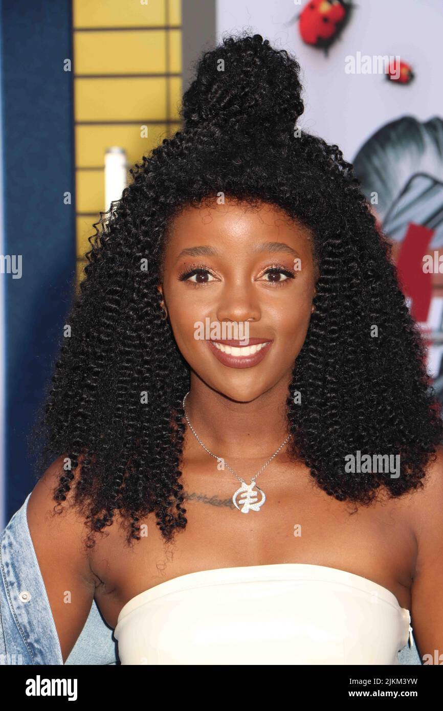 Los Angeles, USA. 02nd Aug, 2022. Thuso Mbedu 08/01/2022 The Los Angeles Premiere of Bullet Train at the Regency Village Theatre and Regency Bruin Theatre in Los Angeles, CA Photo by Izumi Hasegawa/HollywoodNewsWire.net Credit: Hollywood News Wire Inc./Alamy Live News Stock Photo