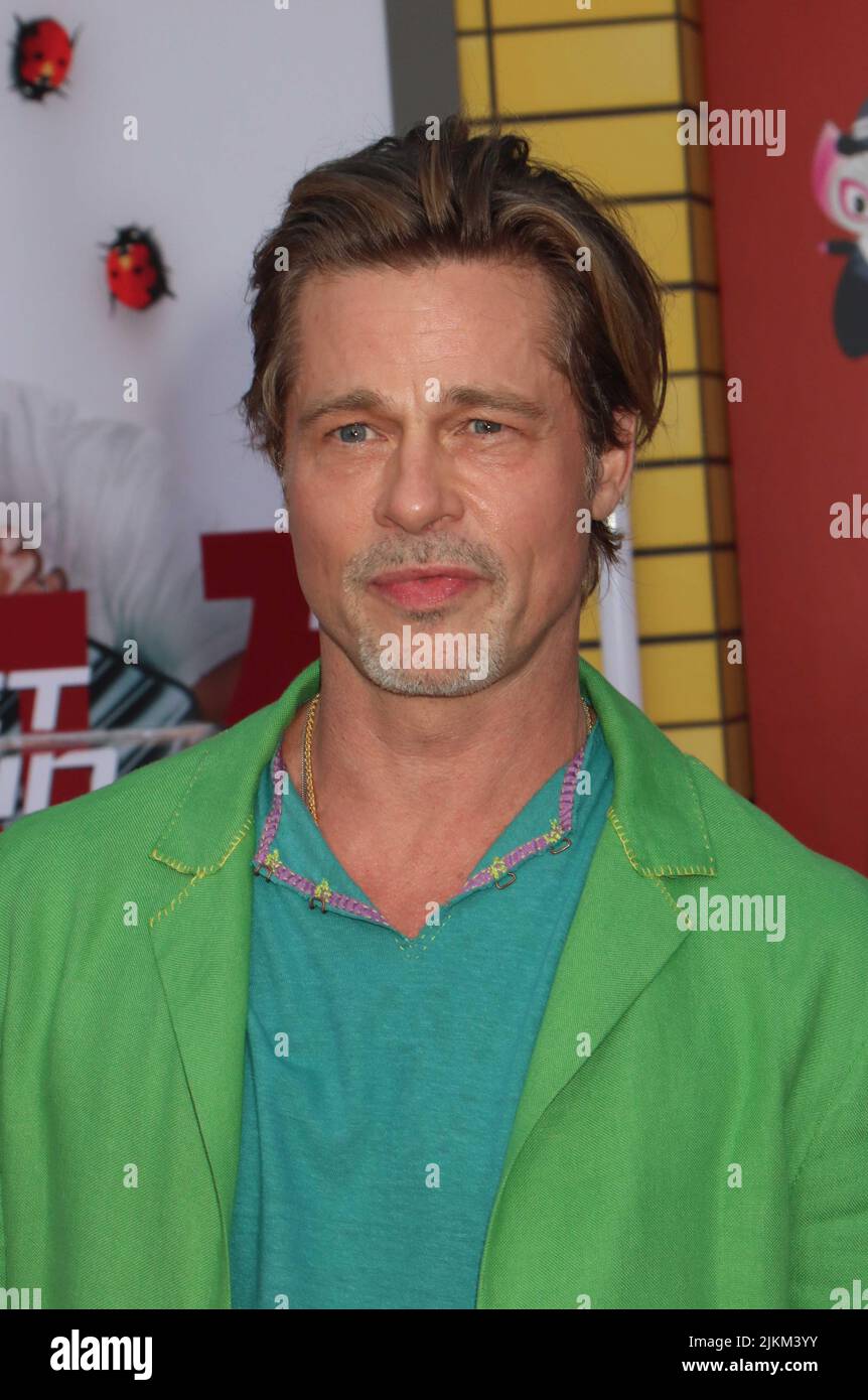 Los Angeles, USA. 02nd Aug, 2022. Brad Pitt 08/01/2022 The Los Angeles Premiere of Bullet Train at the Regency Village Theatre and Regency Bruin Theatre in Los Angeles, CA Photo by Izumi Hasegawa/HollywoodNewsWire.net Credit: Hollywood News Wire Inc./Alamy Live News Stock Photo