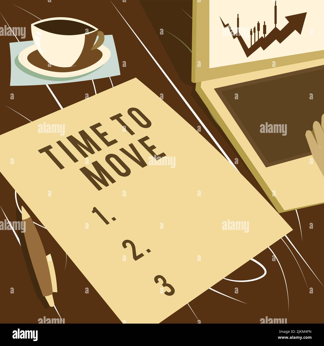 Move Time. Sign Sign displaying Time To Move. Business overview Best period to transfer ...