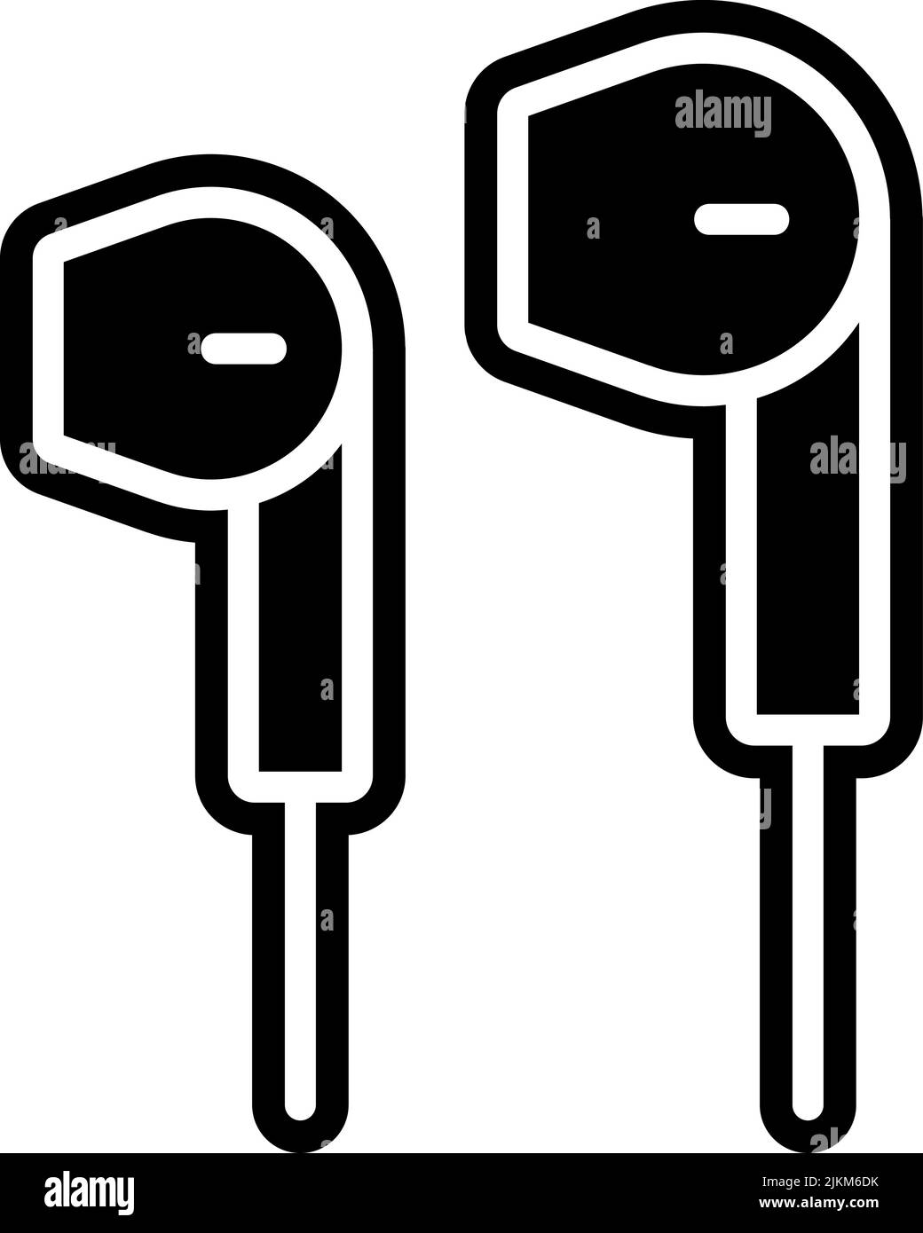 earphone icon black vector illustration Stock Vector Image & Art - Alamy