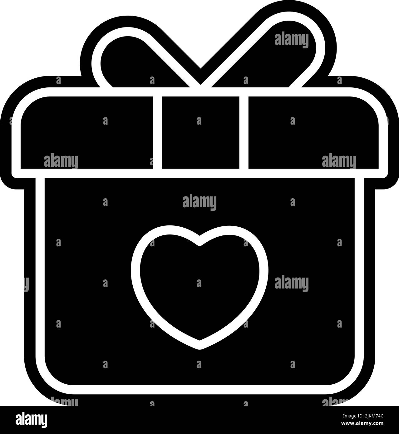 gift icon black vector illustration Stock Vector Image & Art - Alamy