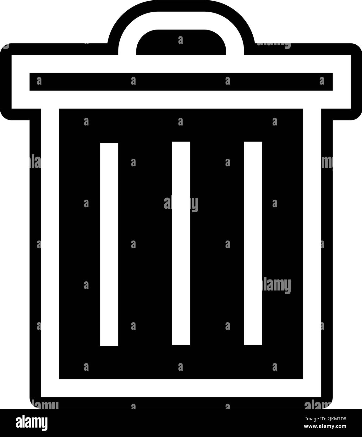 trash icon black vector illustration Stock Vector Image & Art Alamy