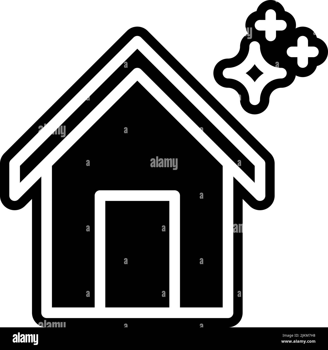 house icon black vector illustration Stock Vector Image & Art - Alamy