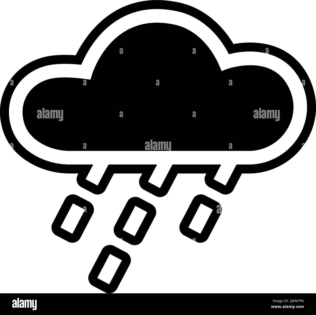 rain icon black vector illustration Stock Vector Image & Art - Alamy