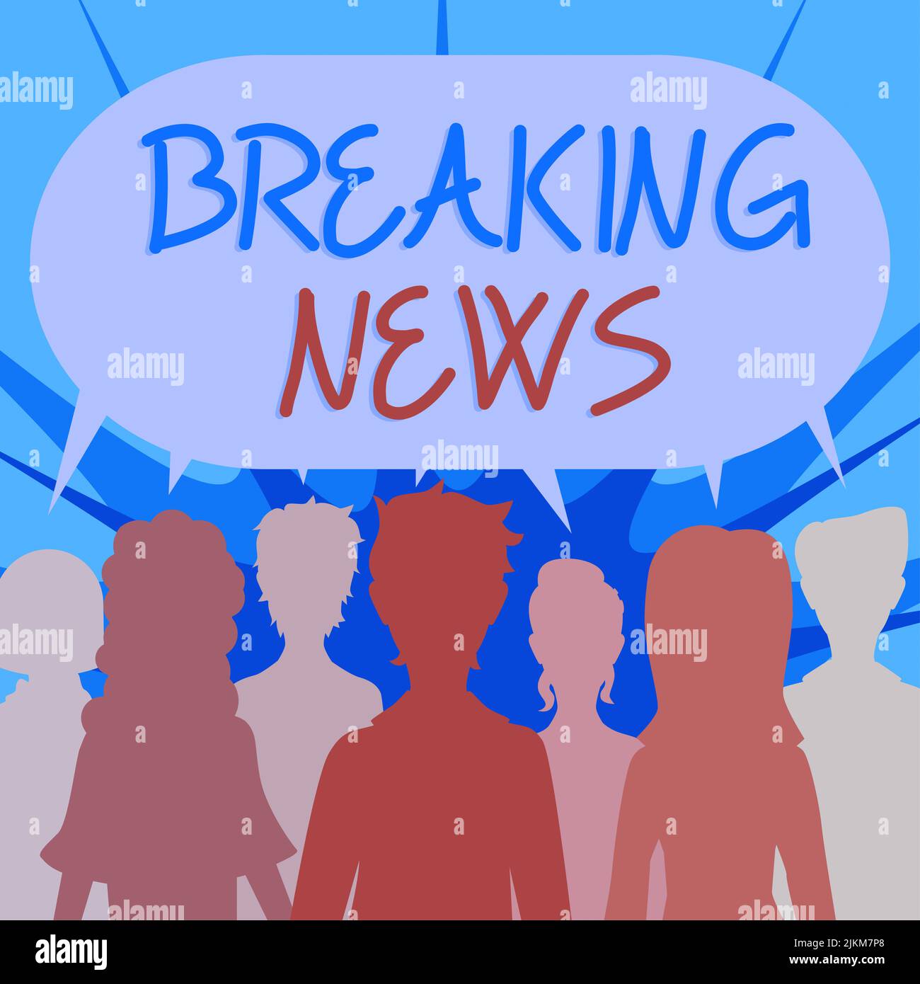 Hand writing sign Breaking News. Concept meaning Special Report