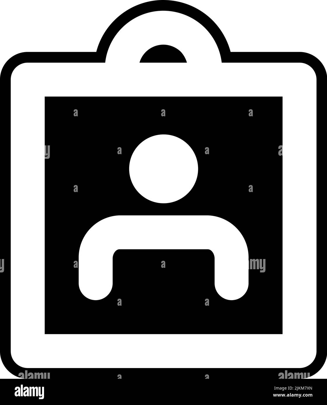 id card icon black vector illustration Stock Vector Image & Art - Alamy