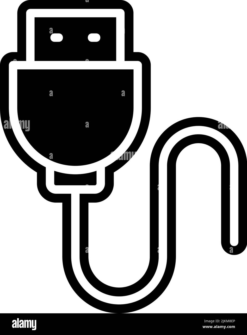 data cable icon black vector illustration Stock Vector Image & Art Alamy