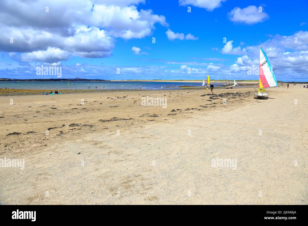 Rhosneigr beach, Isle of Anglesey, Ynys Mon, North Wales, UK. Stock Photo