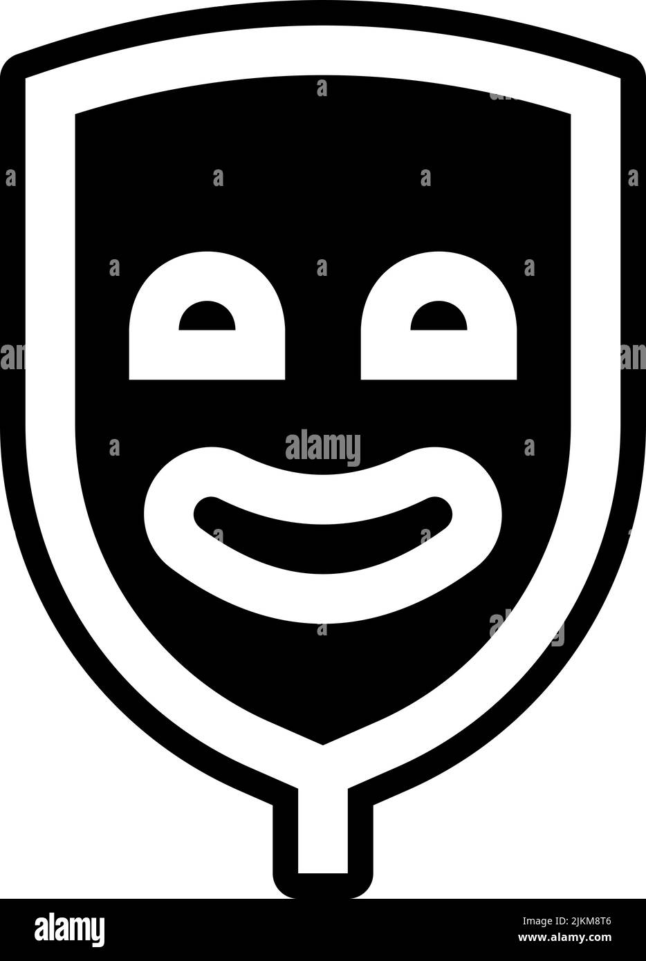 mask icon black vector illustration Stock Vector Image & Art - Alamy