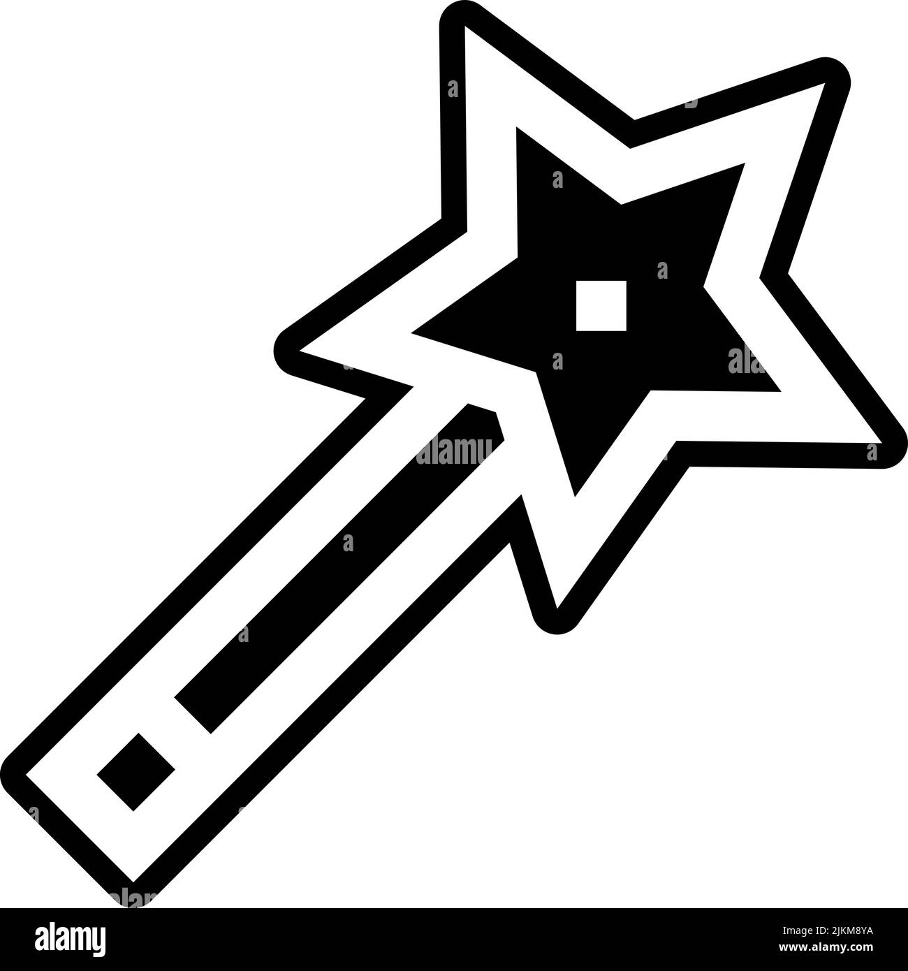 magic wand icon black vector illustration Stock Vector Image & Art - Alamy