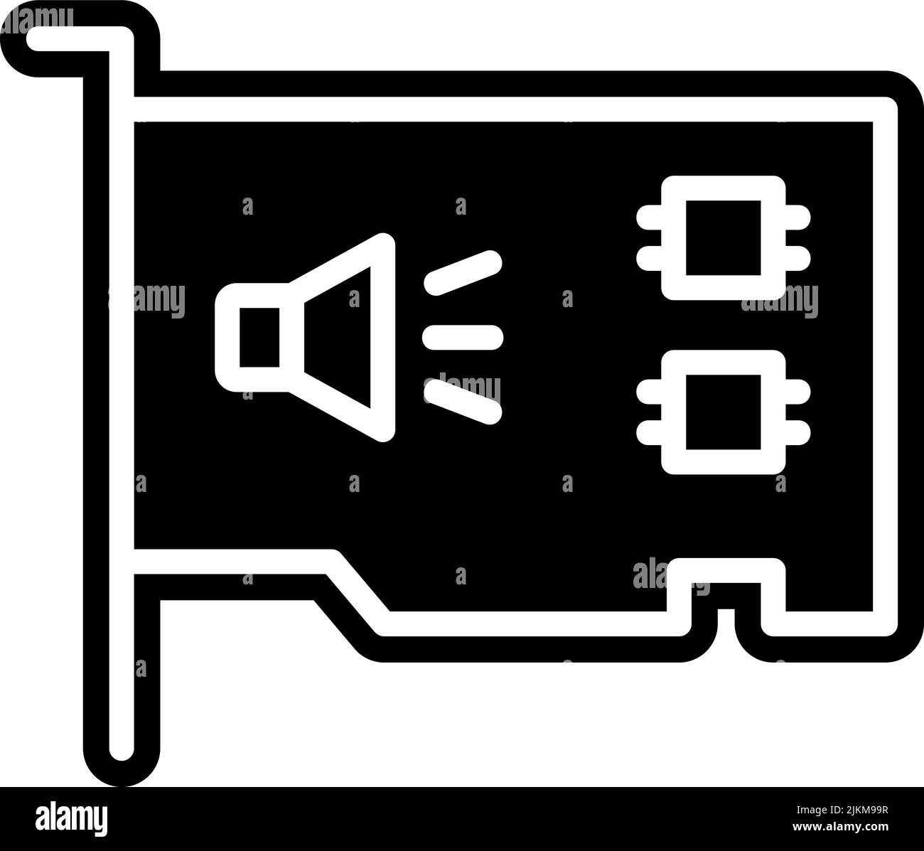 chip icon black vector illustration. Stock Vector