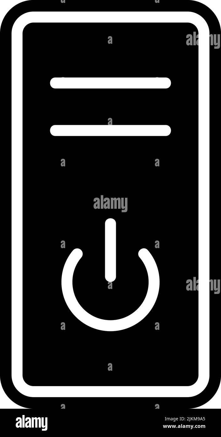 cpu icon black vector illustration Stock Vector Image & Art - Alamy