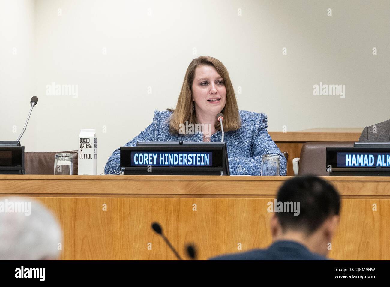 New York, New York, USA. 2nd Aug, 2022. Corey Hinderstein attends panel
