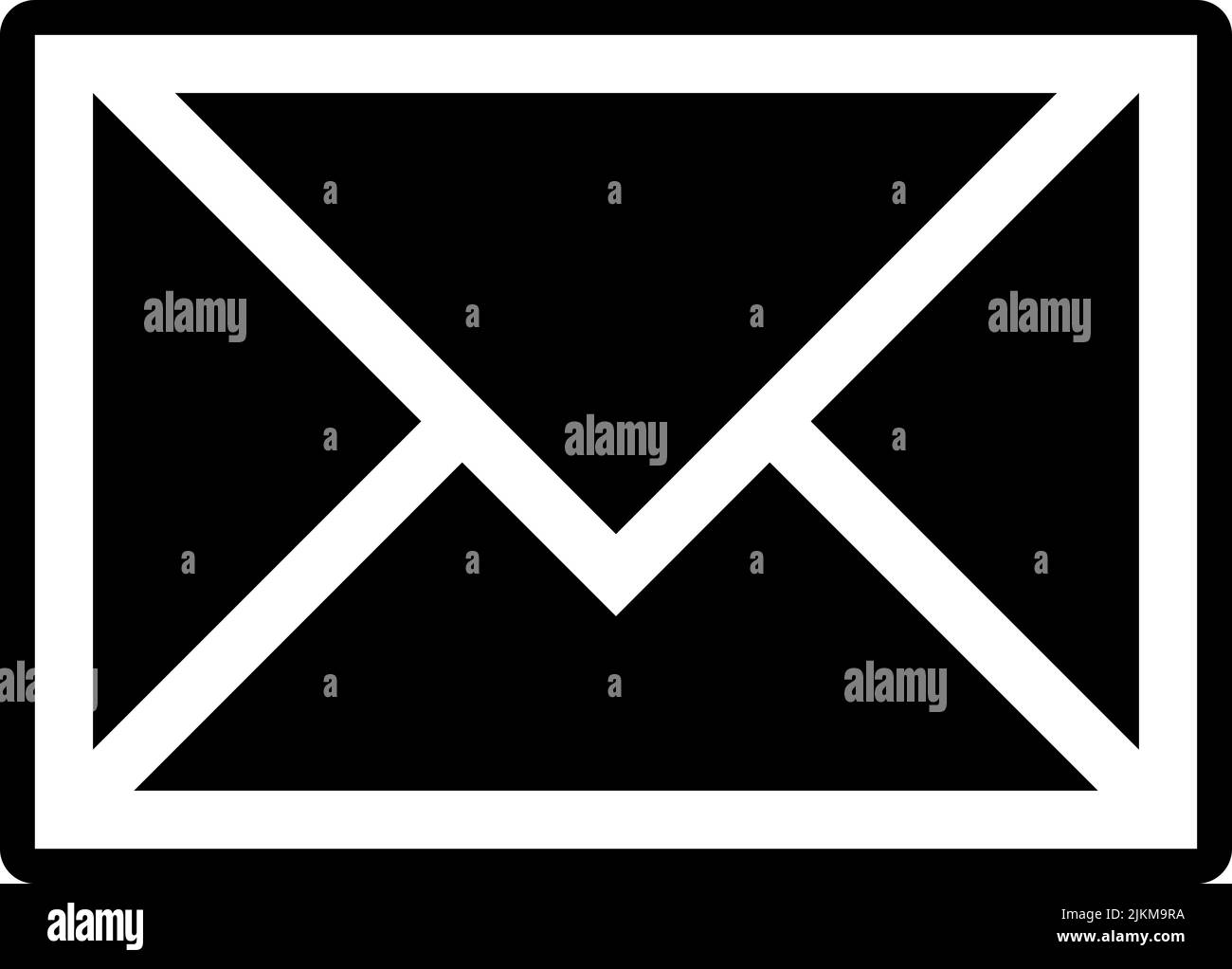 mail icon black vector illustration Stock Vector Image & Art - Alamy